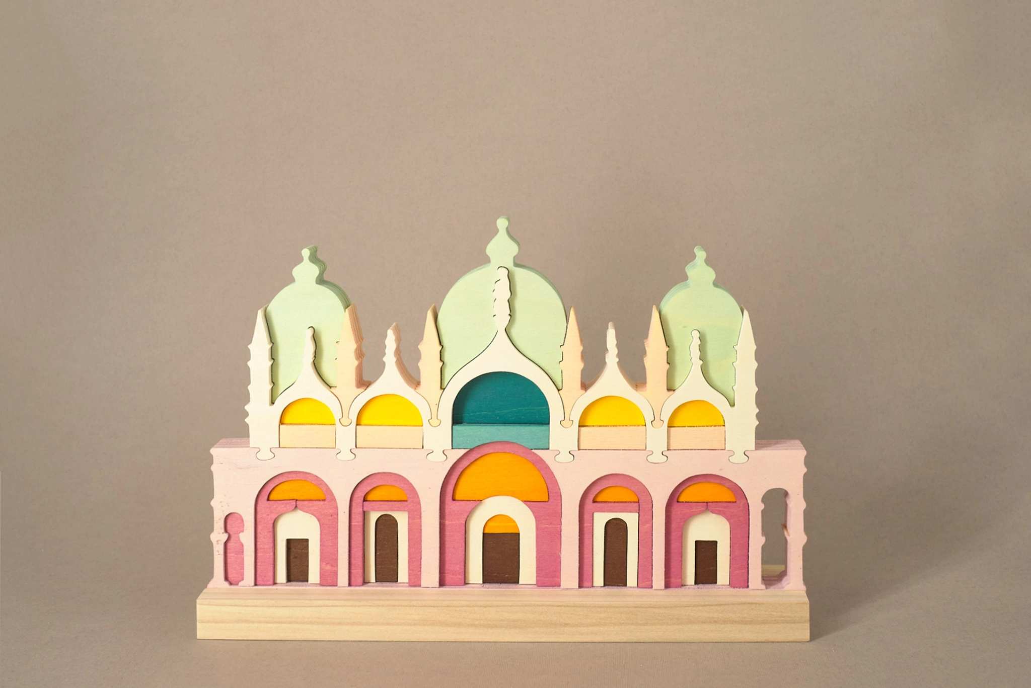 Basilica di San Marco, in multistrato di pioppo, puzzle colorato