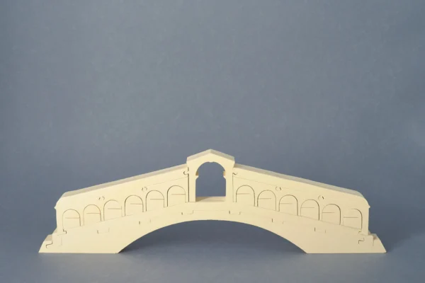 Ponte di Rialto, puzzle in legno non colorato