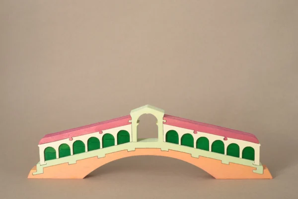 Ponte di Rialto, puzzle in legno colorato