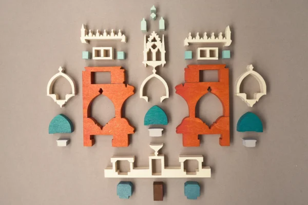 Casa dei Tre Oci, puzzle colorato e scomposto