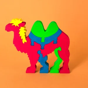 Cammello in legno - Puzzle Decorativo Artigianale