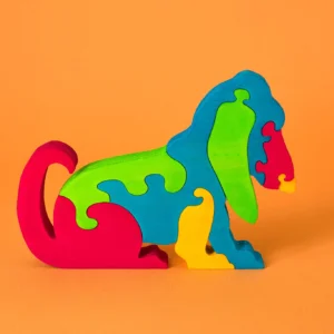Bassotto in legno – Puzzle Decorativo Artigianale