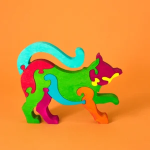 Wooden Cat - Decorative Craft Puzzle