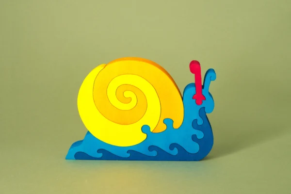Chiocciola in legno – Puzzle Decorativo Artigianale